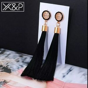NEW! Ethnic Black Dangling Earrings Jewelry